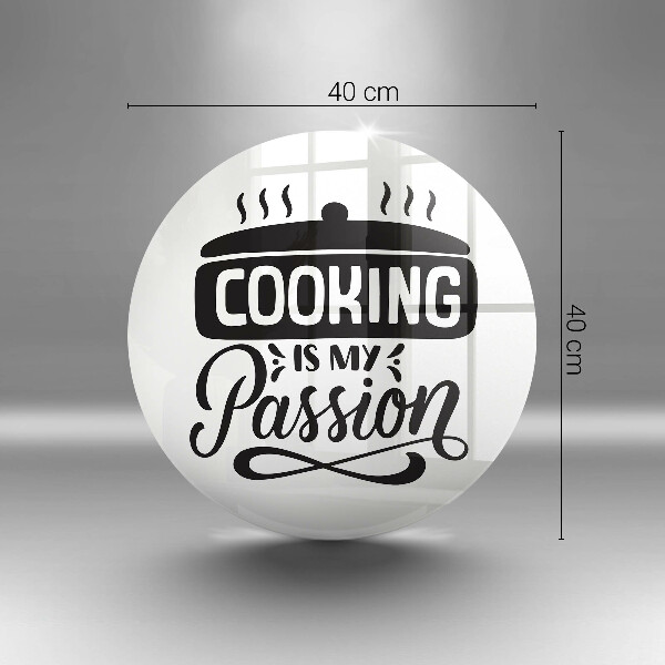Glas Herdabdeckplatte Kochen ist meine Leidenschaft