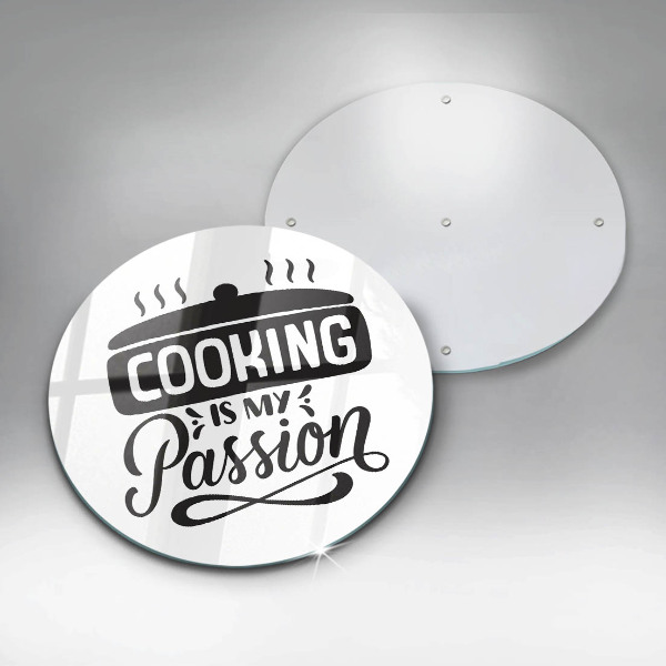 Glas Herdabdeckplatte Kochen ist meine Leidenschaft