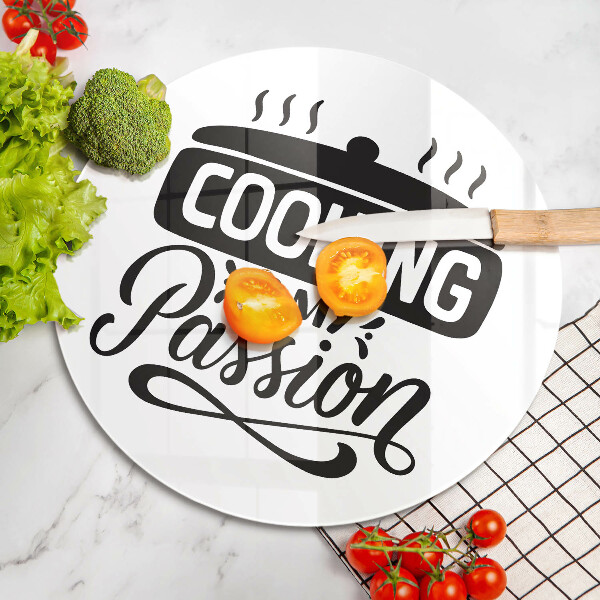 Glas Herdabdeckplatte Kochen ist meine Leidenschaft