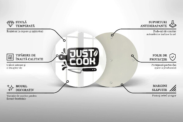 Glas Herdabdeckplatte Just cook