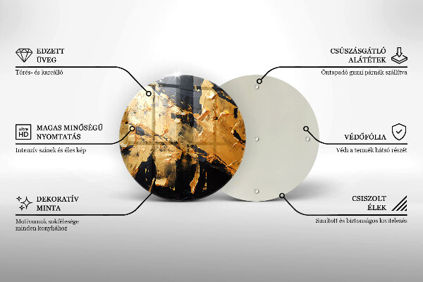 Glas Herdabdeckplatte Elegante Farbstruktur
