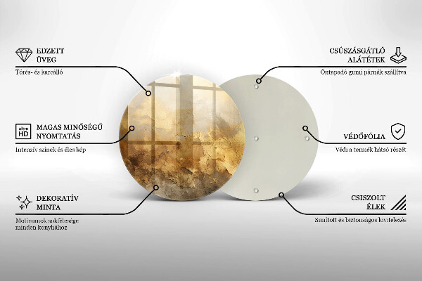 Glas Herdabdeckplatte Reichhaltige Textur