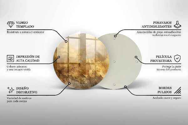 Glas Herdabdeckplatte Reichhaltige Textur