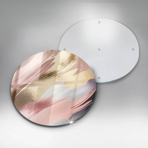 Glas Herdabdeckplatte Pastellflecken