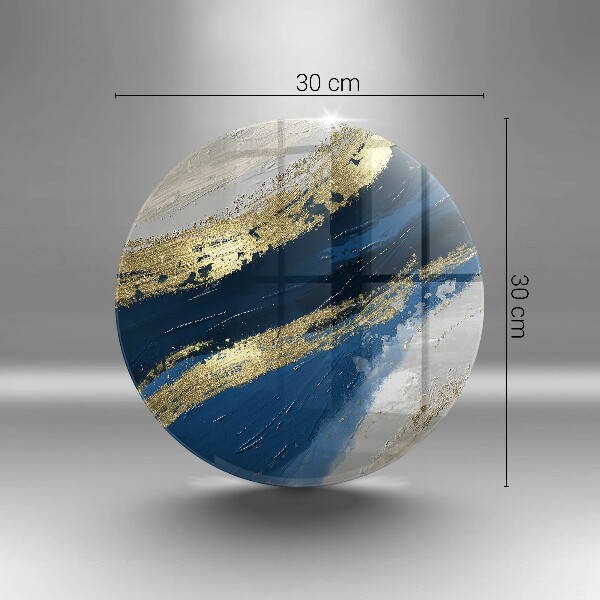 Glas Herdabdeckplatte Textur mit Gold