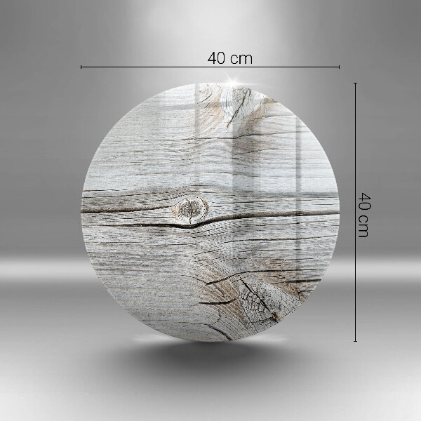 Glas Herdabdeckplatte Helle Holzstruktur
