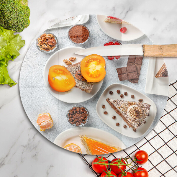 Glas Herdabdeckplatte Die Süße des Kuchens