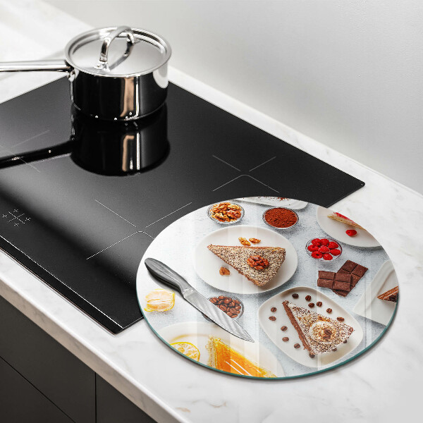 Glas Herdabdeckplatte Die Süße des Kuchens