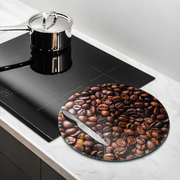Glas Herdabdeckplatte Kaffeebohnen