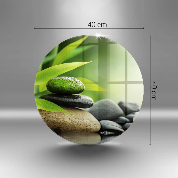 Glas Herdabdeckplatte Zen-Bambussteine