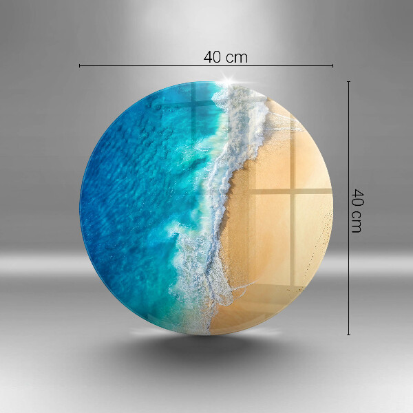 Glas Herdabdeckplatte Strand und Meer