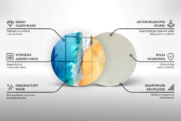 Glas Herdabdeckplatte Strand und Meer