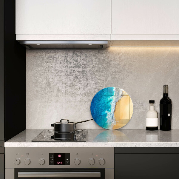 Glas Herdabdeckplatte Strand und Meer