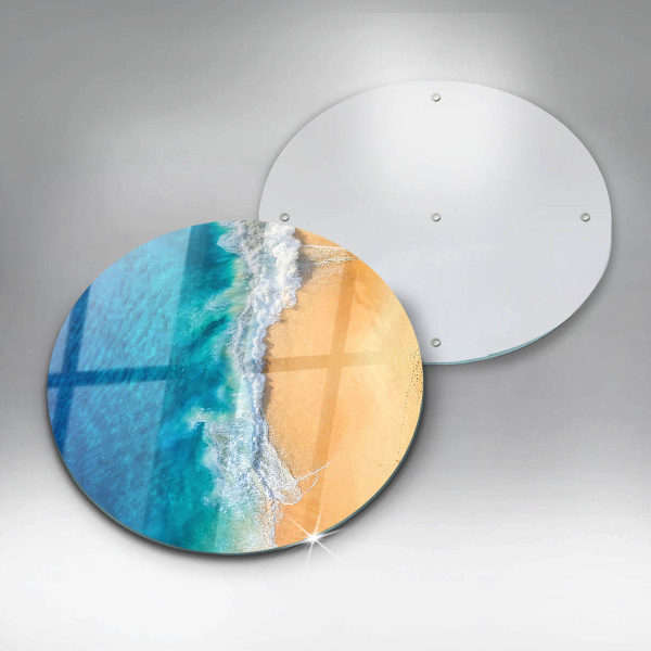 Glas Herdabdeckplatte Strand und Meer
