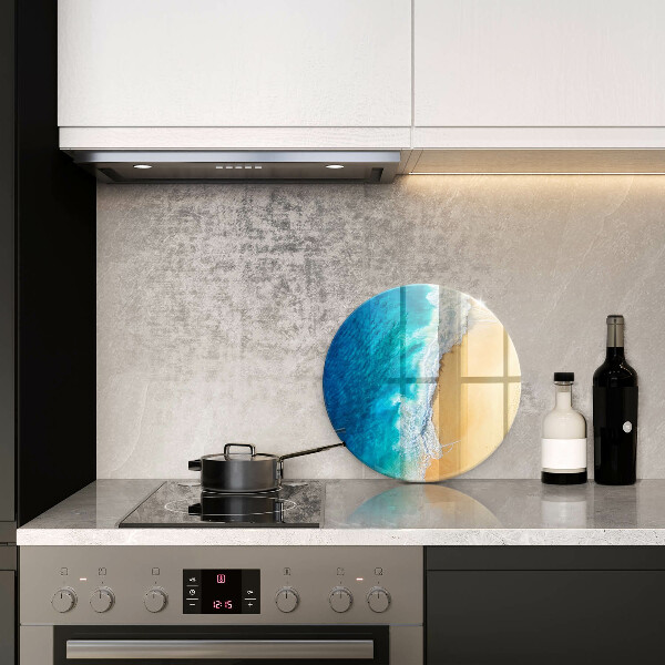 Glas Herdabdeckplatte Strand und Meer