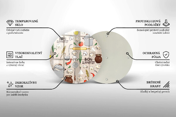 Glas Herdabdeckplatte Küchenillustration