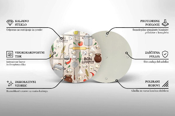 Glas Herdabdeckplatte Küchenillustration