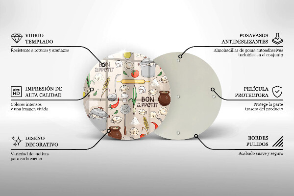 Glas Herdabdeckplatte Küchenillustration