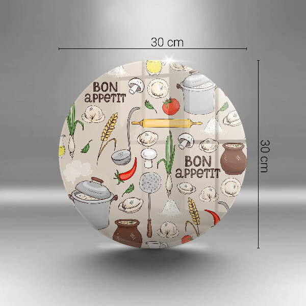 Glas Herdabdeckplatte Küchenillustration