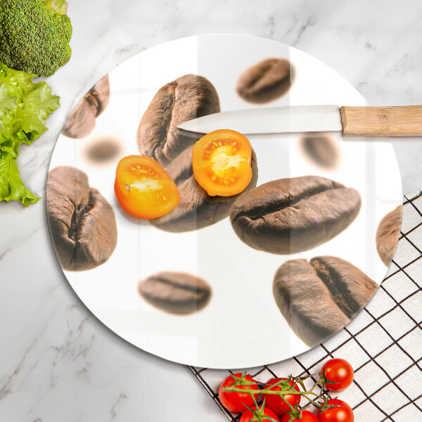 Glas Herdabdeckplatte Kaffeebohnen