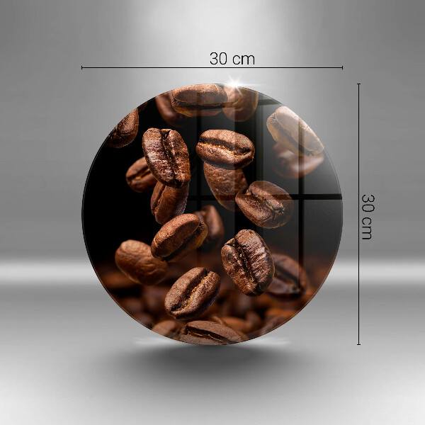 Glas Herdabdeckplatte Braune Kaffeebohnen