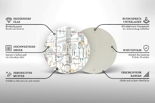 Glas Herdabdeckplatte Küchenzubehör