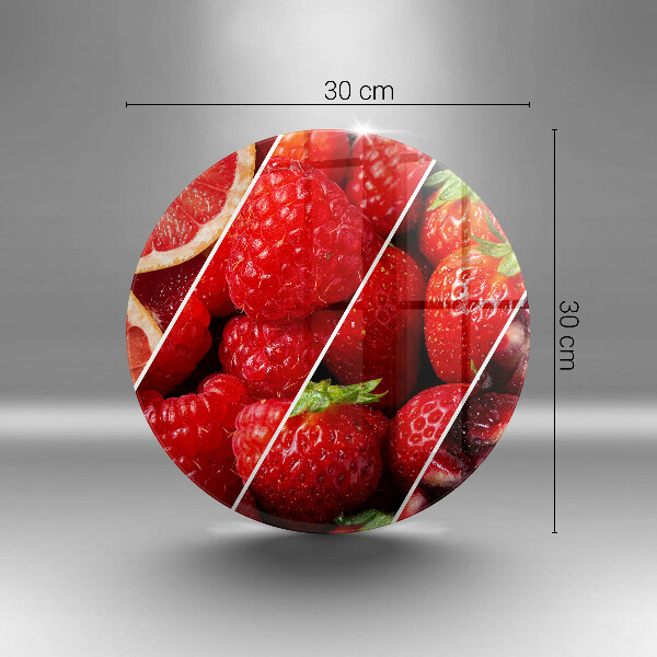 Glas Herdabdeckplatte Bunte Früchte