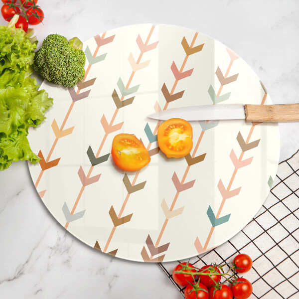 Glas Herdabdeckplatte Geometrische Elemente