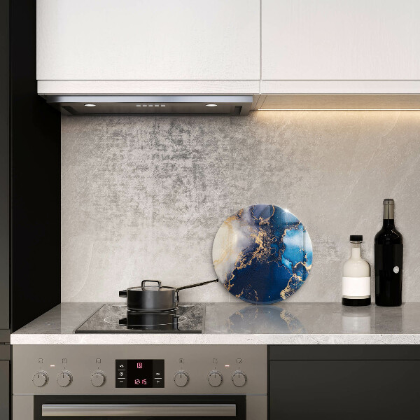 Glas Herdabdeckplatte Eleganter Hintergrund und Gold