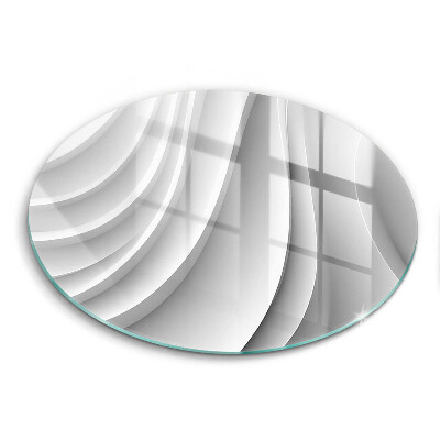 Glas Herdabdeckplatte Geometrische Linien