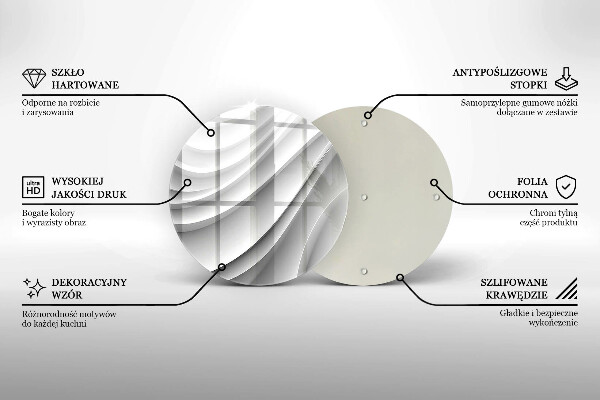 Glas Herdabdeckplatte Geometrische Linien