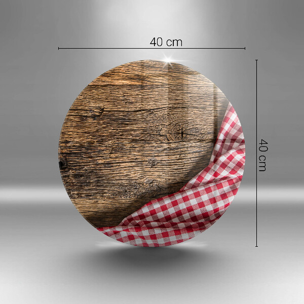 Glas Herdabdeckplatte Holztisch