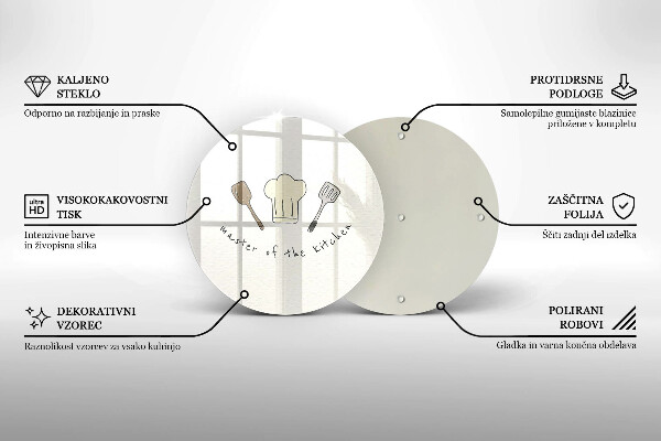 Glas Herdabdeckplatte Meister der Küche