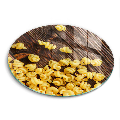 Glas Herdabdeckplatte Nudeln auf dem Tisch