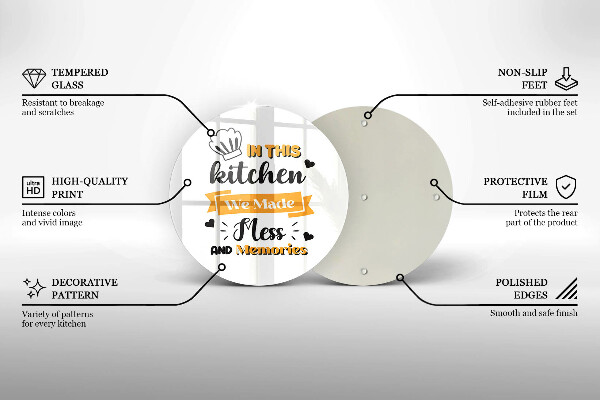 Glas Herdabdeckplatte In dieser Küche haben wir Chaos und Erinnerungen geschaffen