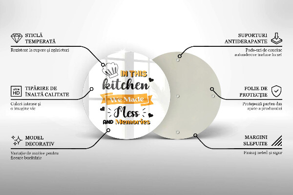 Glas Herdabdeckplatte In dieser Küche haben wir Chaos und Erinnerungen geschaffen