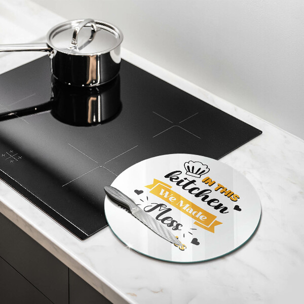 Glas Herdabdeckplatte In dieser Küche haben wir Chaos und Erinnerungen geschaffen