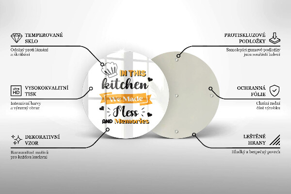 Glas Herdabdeckplatte In dieser Küche haben wir Chaos und Erinnerungen geschaffen