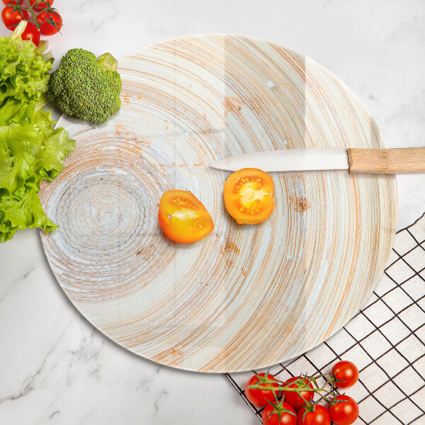 Glas Herdabdeckplatte Holzstruktur