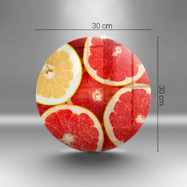 Glas Herdabdeckplatte Grapefruitscheiben