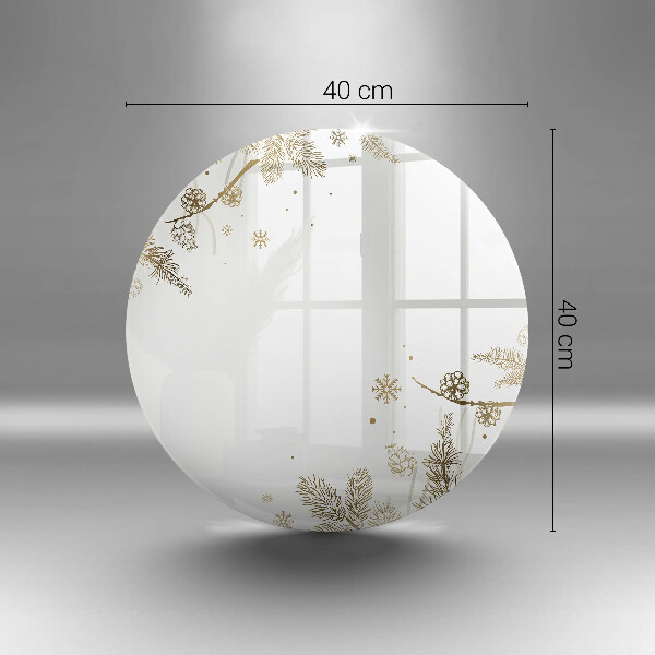 Glas Herdabdeckplatte Winterdekorationen