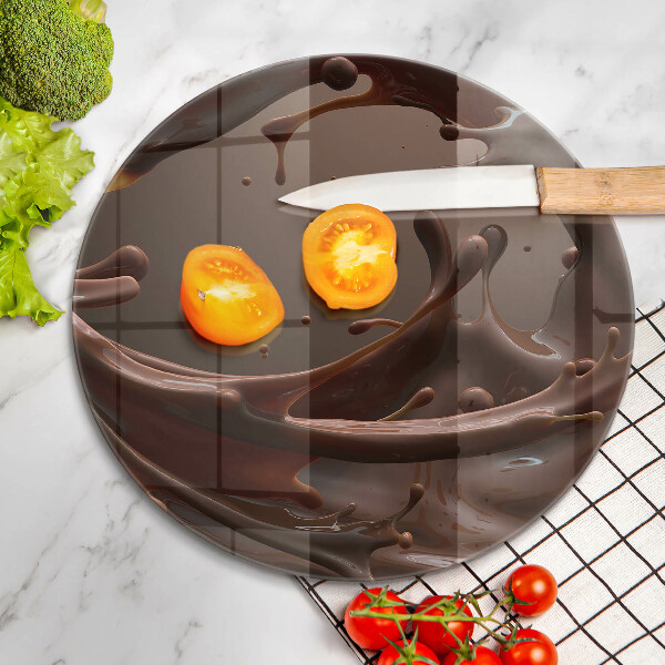 Glas Herdabdeckplatte Flüssige Schokolade