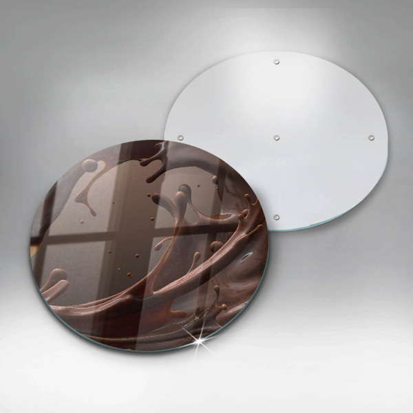Glas Herdabdeckplatte Flüssige Schokolade