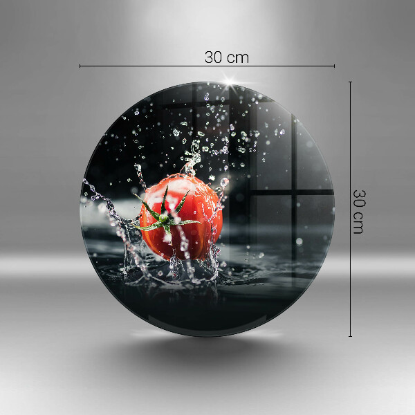 Glas Herdabdeckplatte Tomate in Wasser