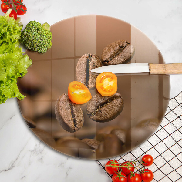 Glas Herdabdeckplatte Kaffeebohnen