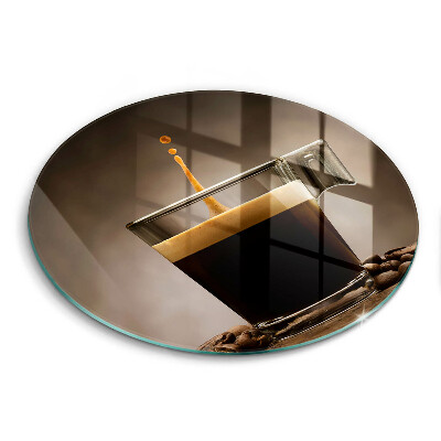 Glas Herdabdeckplatte Glas und Kaffeebohnen
