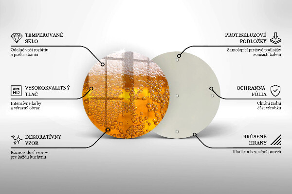 Glas Herdabdeckplatte Bierschaum trinken