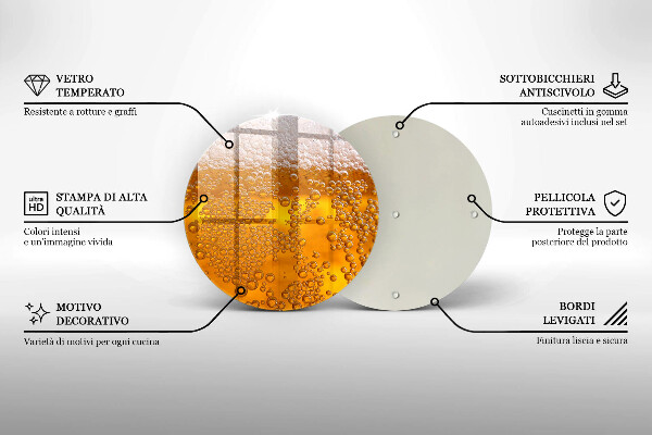Glas Herdabdeckplatte Bierschaum trinken