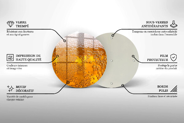 Glas Herdabdeckplatte Bierschaum trinken