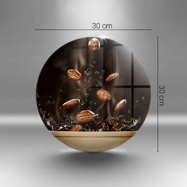 Glas Herdabdeckplatte Heiße Kaffeebohnen